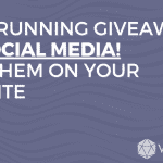 Stop running giveaways on social media! Run them on your website