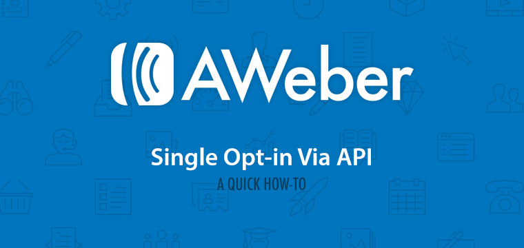 aweber single opt-in