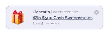Fomo integration with ViralSweep