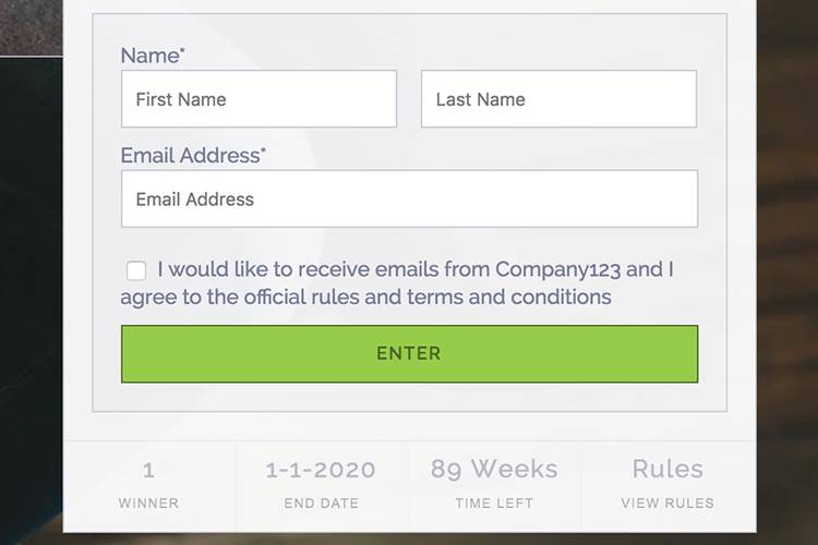 GDPR non-compliant form example 3