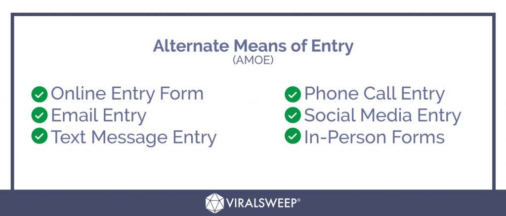 alternate means of entry, amoe