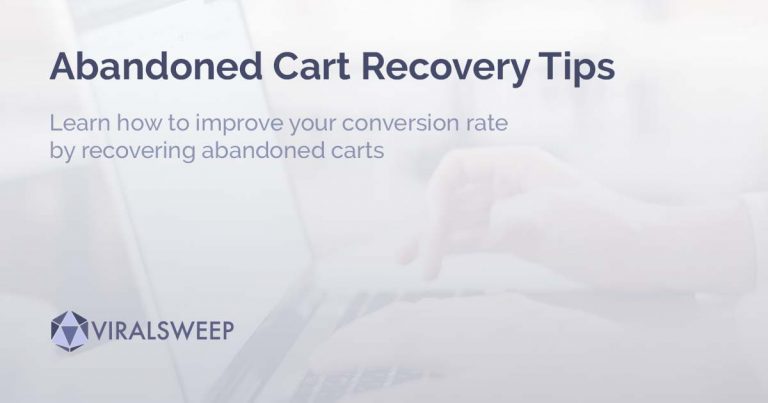 abandoned cart recovery email