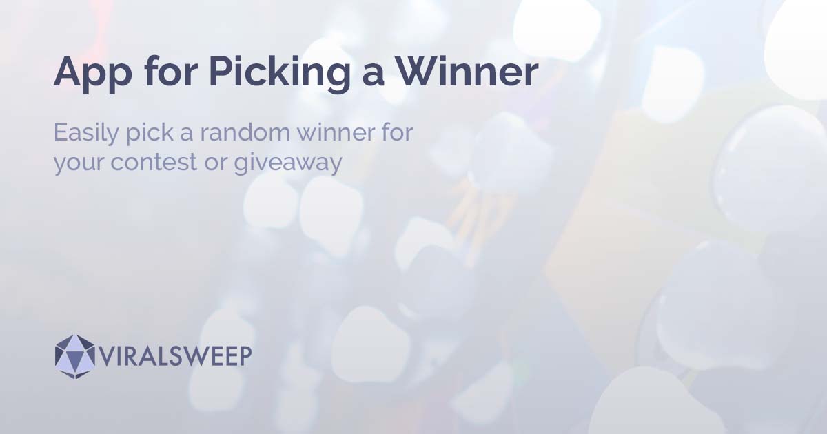 Random Comment Picker - Giveaway Winner Generator