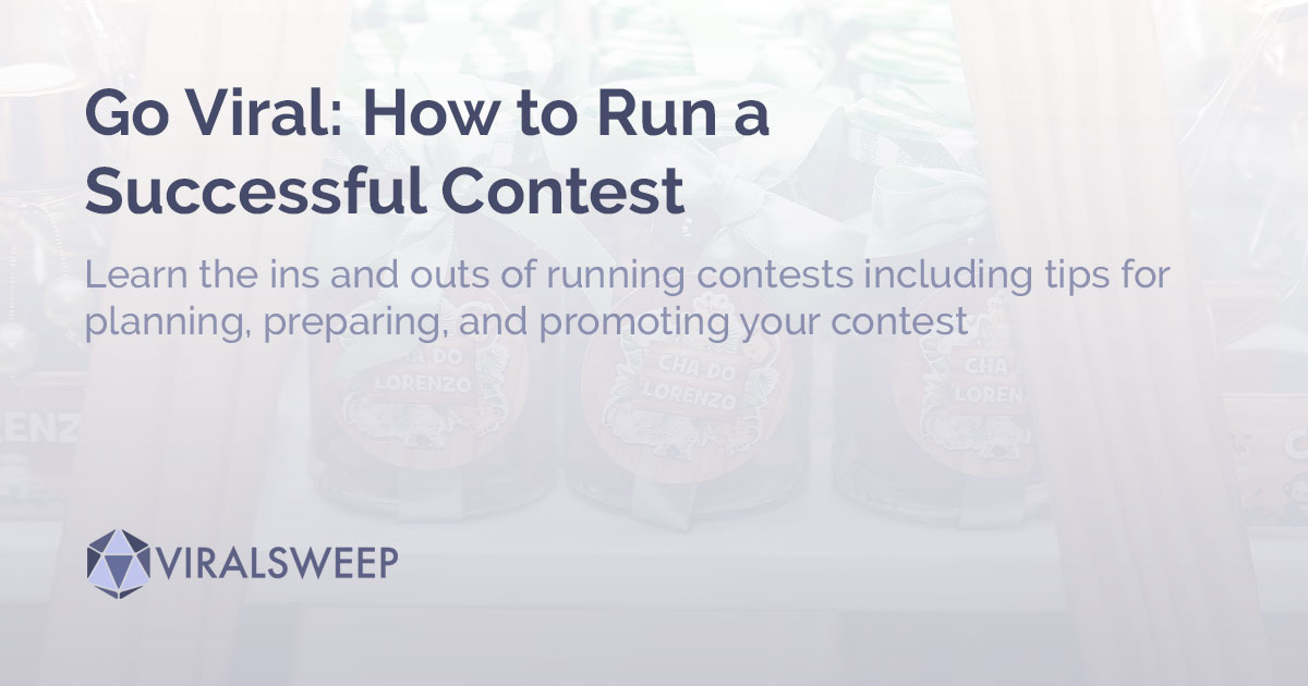 how to run a contest
