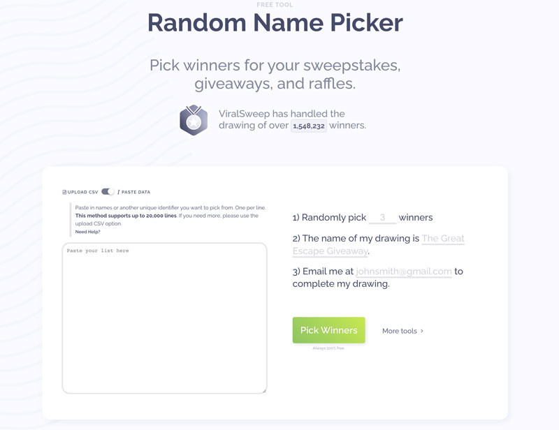 How To Pick A Winner For A Giveaway Randomly + 5 More Ways