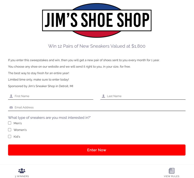 wordpress contest forms