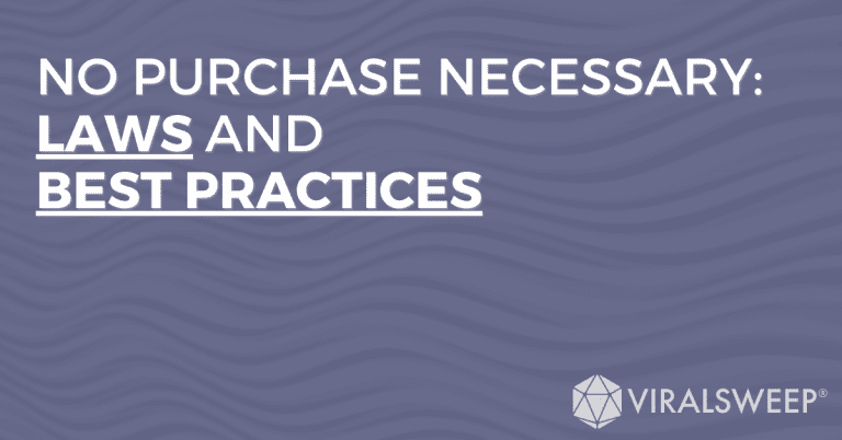 No purchase necessary: Laws and best practices