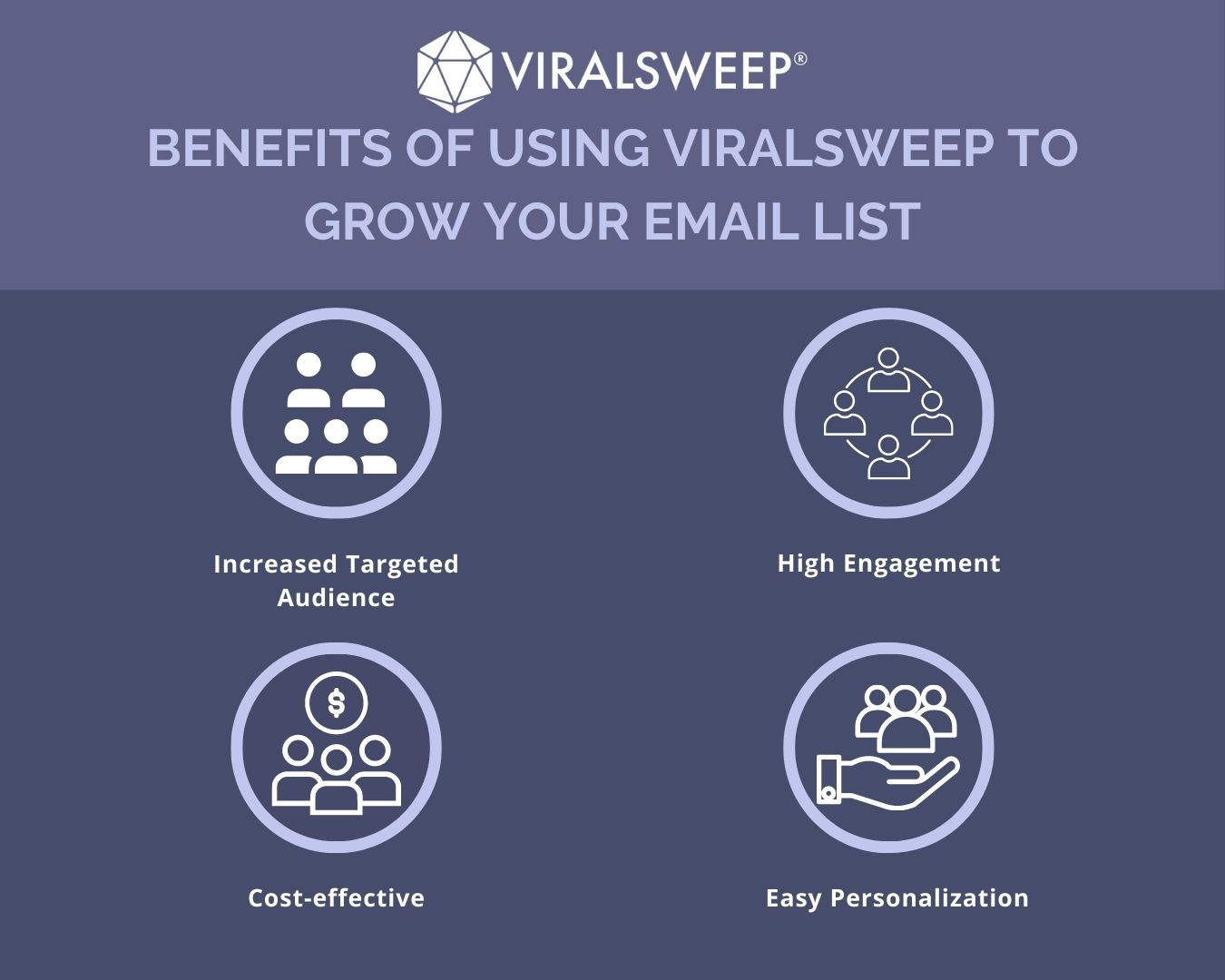 Benefits of using ViralSweep to grow your email list