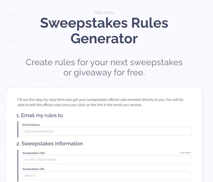 Contest, Giveaway, or Sweepstakes Laws By State