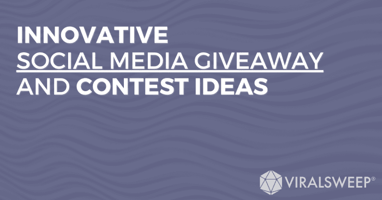 Innovative social media giveaway and contest ideas