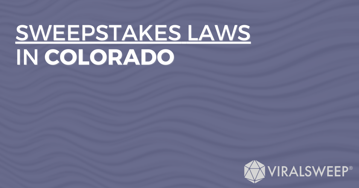 Sweepstakes laws in Colorado