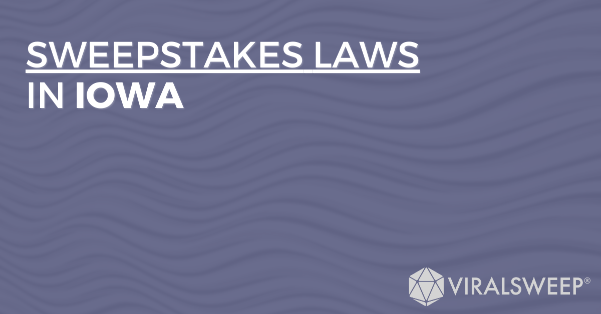 Sweepstakes Laws In Iowa