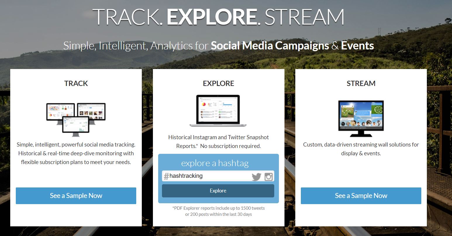 Hashtag trackers - Hashtracking