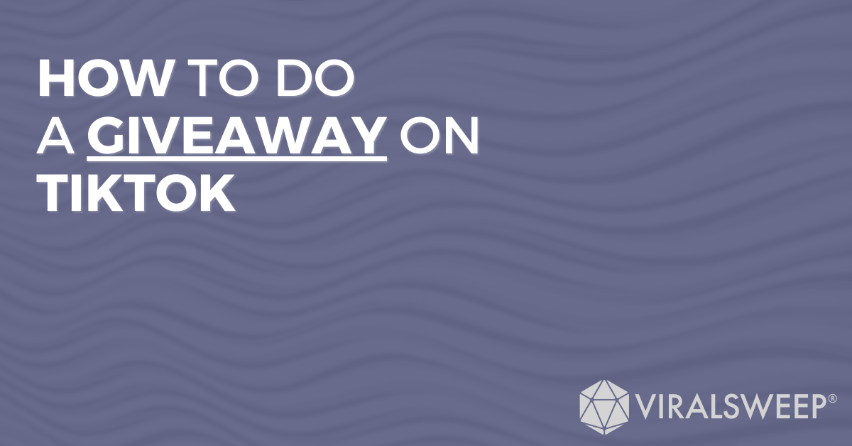 How to do a giveaway on TikTok