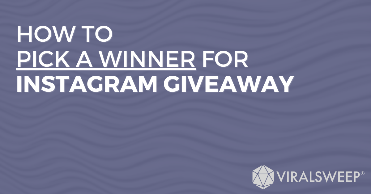 Instagram Giveaway Winner Picker