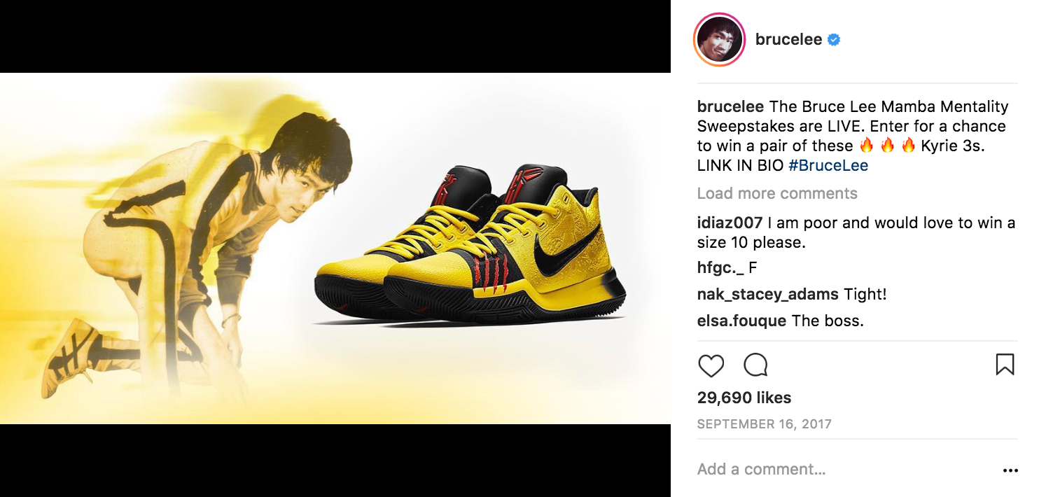 Bruce Lee Mamba Mentality Instagram Posts