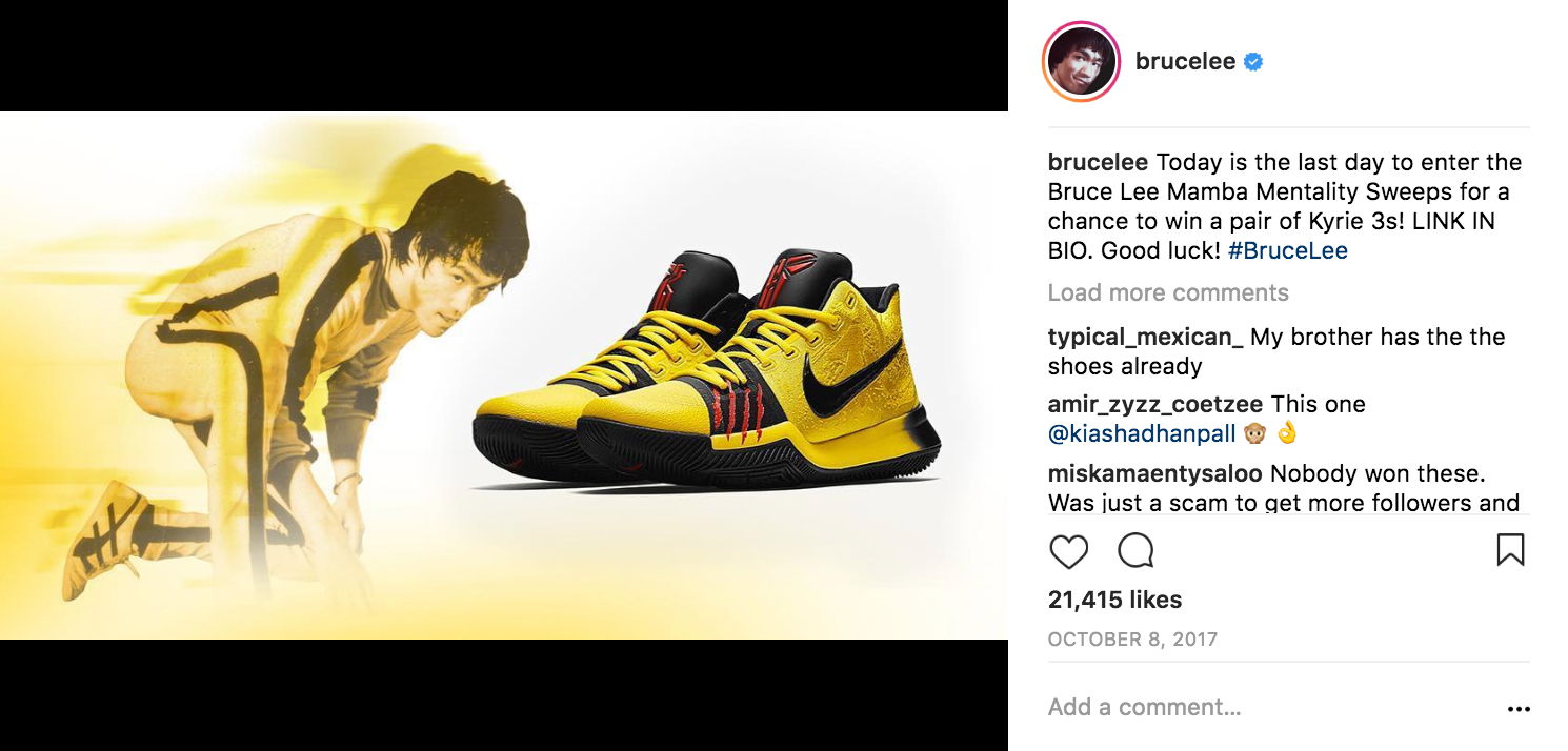 Bruce Lee Mamba Mentality Instagram Posts