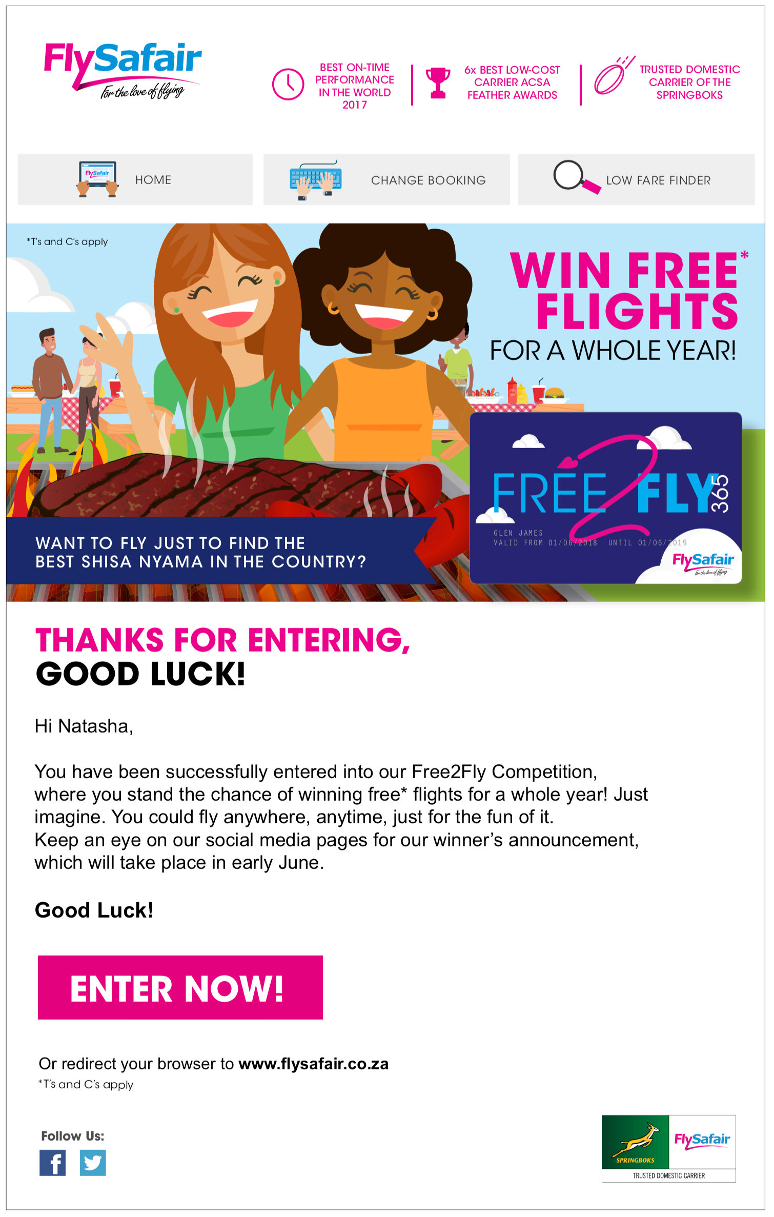 FlySafaair Email 2