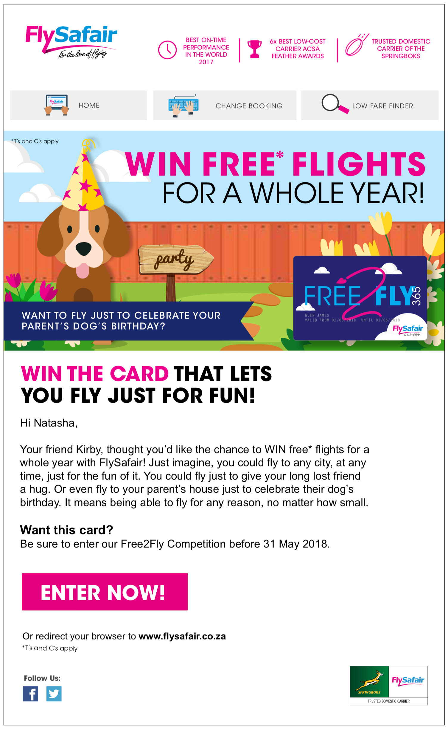 FlySafaair Email 3