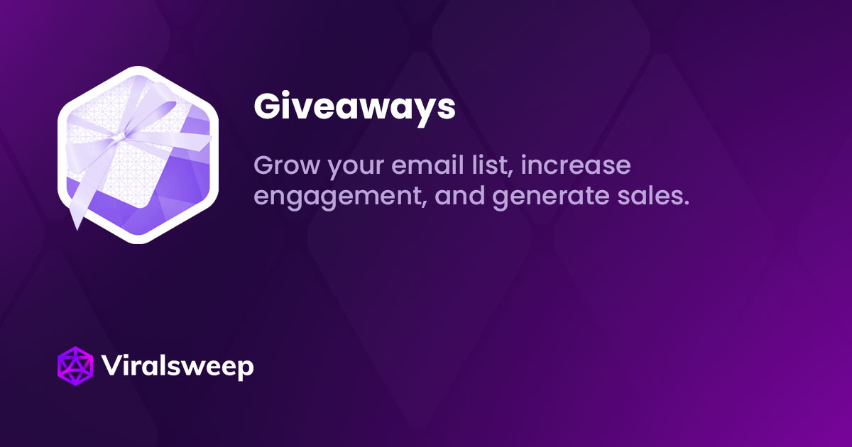 Five Best Giveaway Generators You Can Use Today - ViralSweep